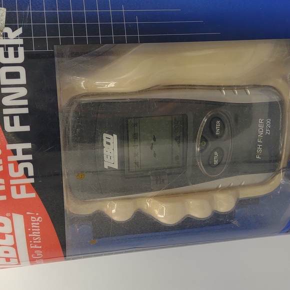 Zebco fish finder zf200 portable handheld fishing fisherman detect underwater - Picture 5 of 15